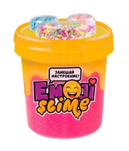 Игрушка в наборе модели Slime Emoji 120 мл, розовый